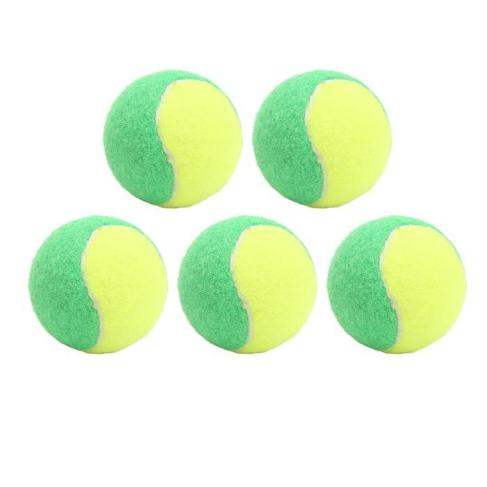 Lot de 5 balles de tennis élastiques 6cm - Jeu et entraînement