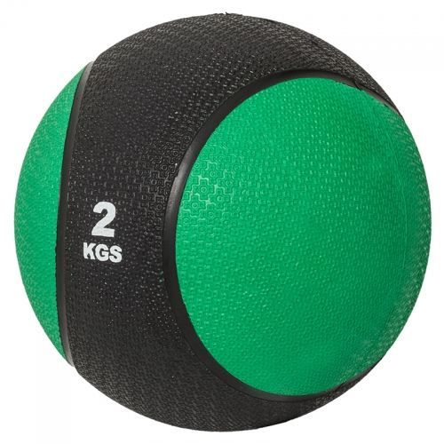 Médecine ball de 2 KG - vert foncé/noir - ballon de musculation