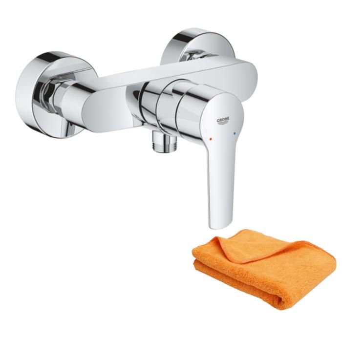 Grohe Mitigeur douche mécanique Quickfix Start 2021 + microfibre