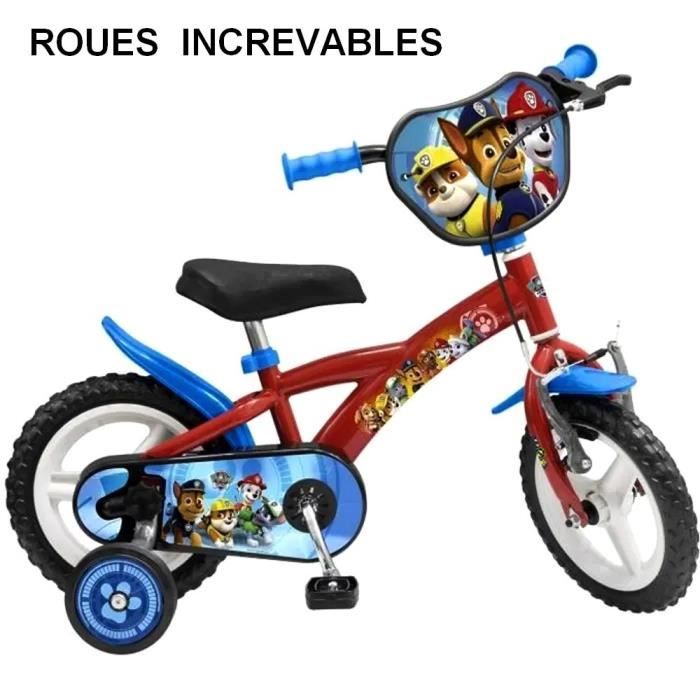 Roue anti-crevaison velo 12 pouces La Pat Patrouille increvable GUIZMAX