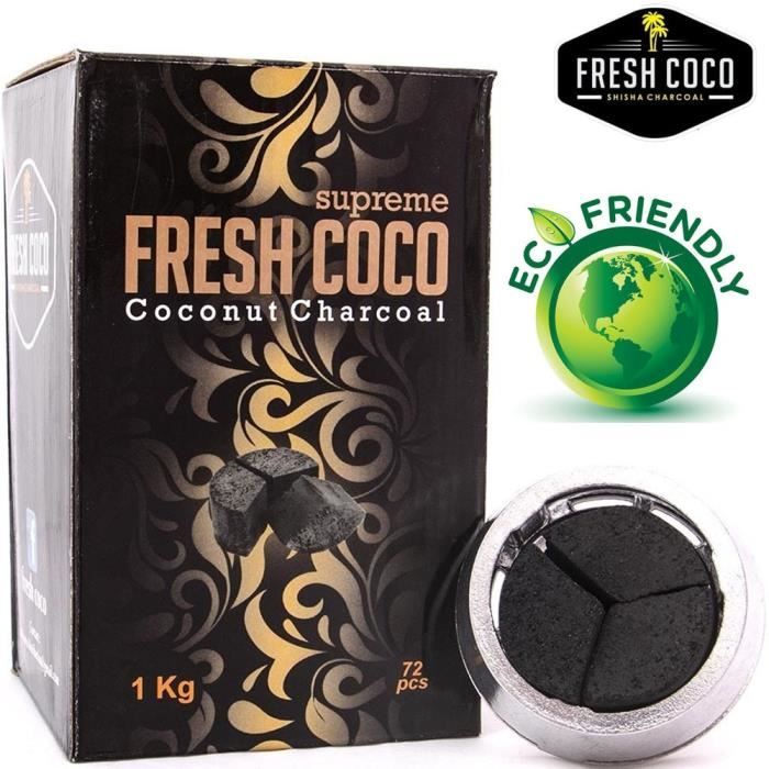 Fresh Coco Suprême 1KG - Charbon naturel