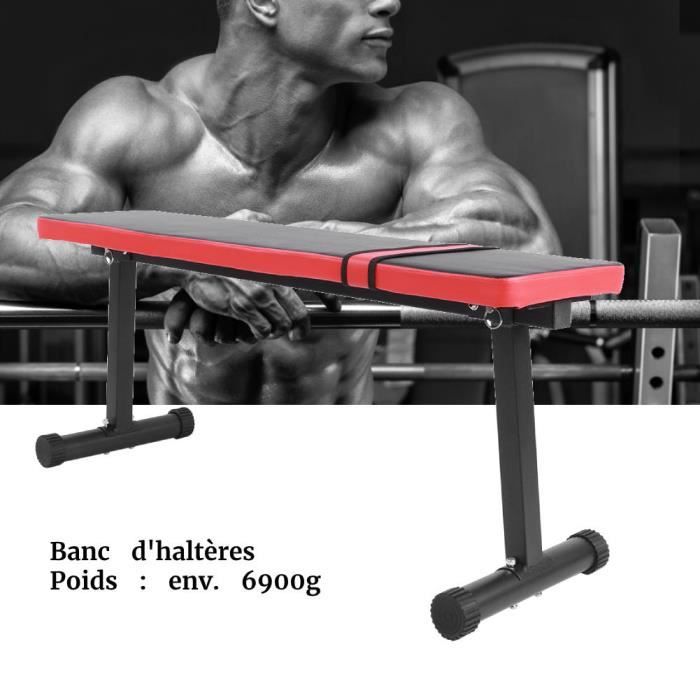 Banc De Musculation Réglable – Poids Max 440 Lbs – Noir – Neuf