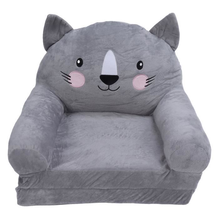 Canapé Modulable Enfant Huddle - Gris - Mousse - Pour Tout-petits Dès 2 Ans - 2 Places