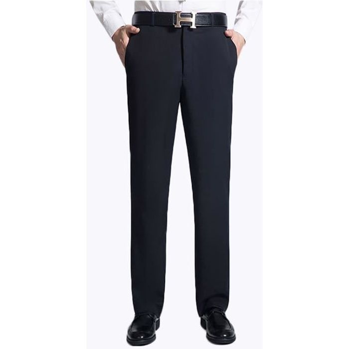 Pantalon de ville homme coupe droite clearance