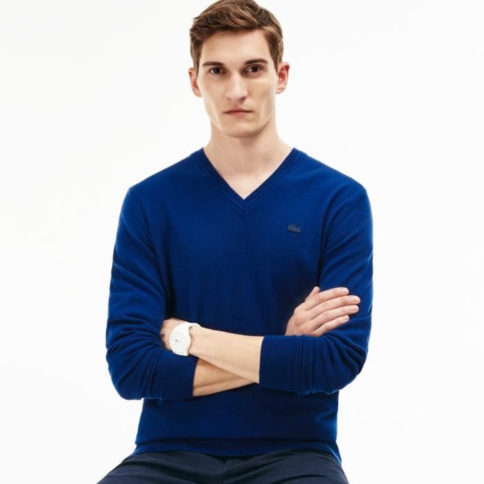 pull lacoste col v