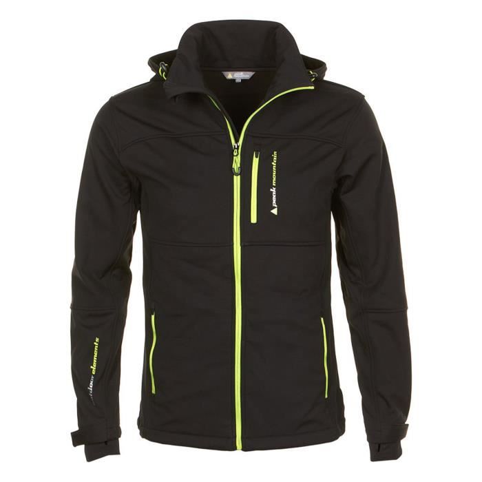 Blouson softshell gar on ECANN Sports d hiver Imperm able et