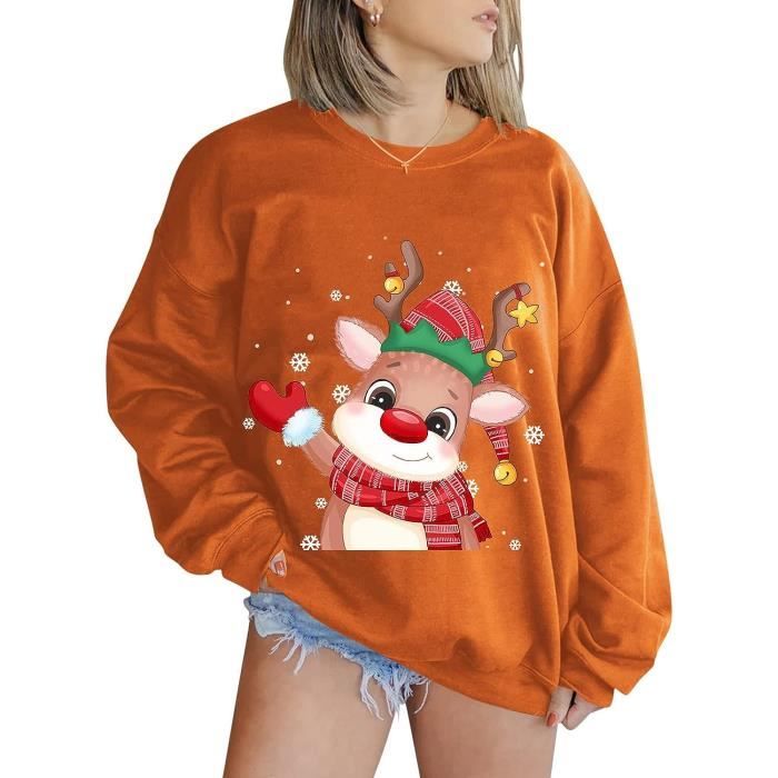 SWEATSHIRT Femme Hiver Grande Taille Sweat Shirt Manches Longues