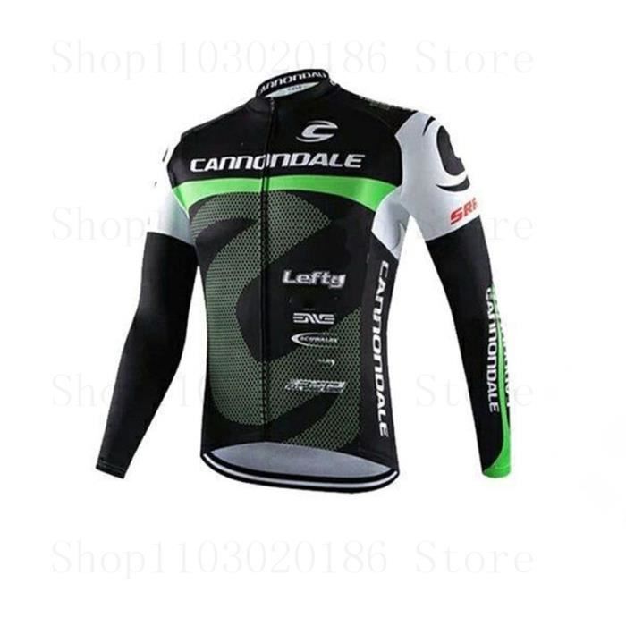 Cannondale Ensemble de maillot de cyclisme a manches longues respirant pour homme pantalon a bretelles vete Cdiscount Sport