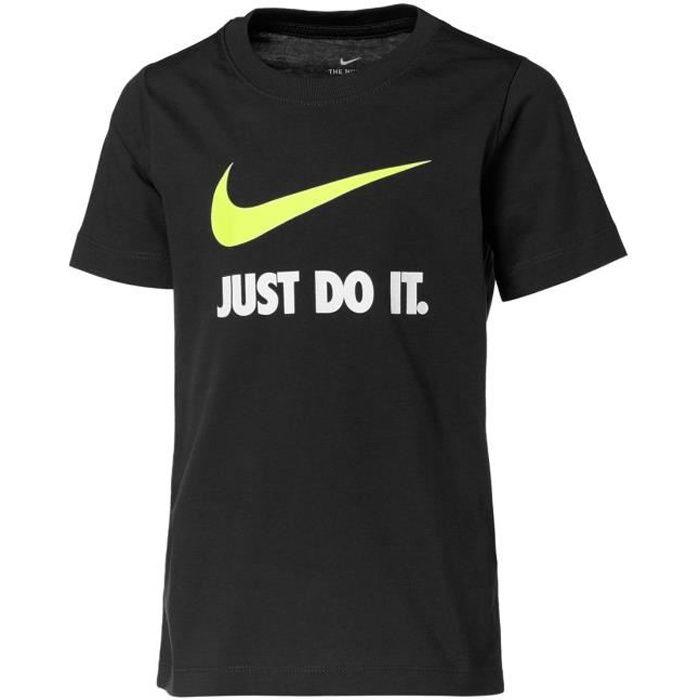 NIKE T-Shirt Manches courtes B NSW TEE JDI SWOOSH - Enfant - Noir