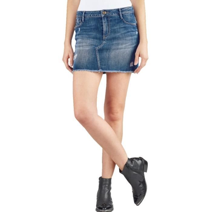Robe Le Temps des Cerises JUPE JEANS FEMME LE TEMPS DES CERISES JFANVER Azul denim Cdiscount Pret a Porter