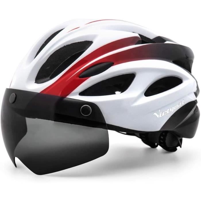 Casque Velo Adulte Casque VTT Lumière LED avec de Sécurité