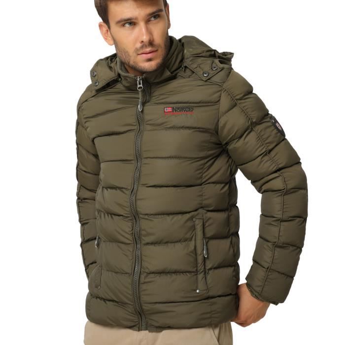 Doudoune GEOGRAPHICAL NORWAY BELLISSIMO Vert militaire Homme Vert militaire Cdiscount Pret a Porter