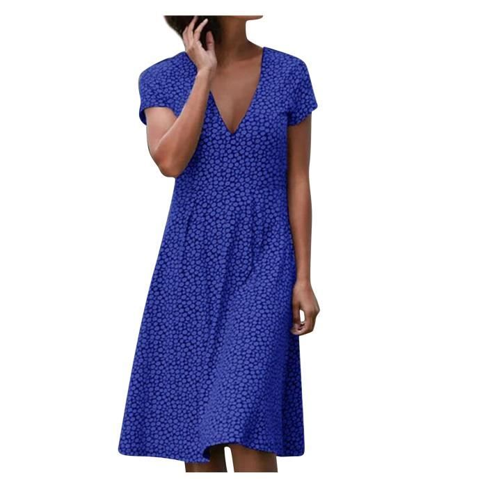 Robe Manches Courtes Morgan Taille 38 - Imprimé Multicolore - Neuve Sans étiquettes