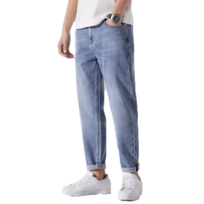 Jean homme coupe droite sale