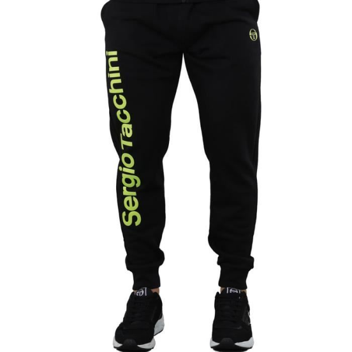 Pantalon de survêtement homme Sergio Tacchini NIZARD - Noir/Or - Cordon de serrage et élastique de maintien Pantalon de survêtement homme Sergio Tacchini NIZARD - Noir/Or - Cordon de serrage et élastique de maintien