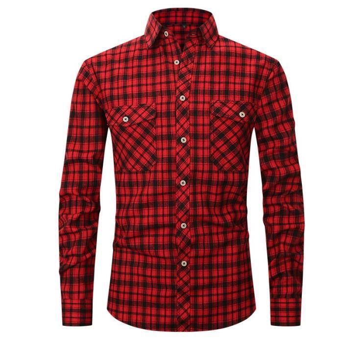 Causey Stretch - Chemise à manches longues en flanelle pour Homme