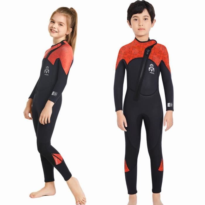 Combinaison De Plongée Néoprène 3mm Enfant - Garçon & Fille - Pour Surf, Natation, Kayak, Snorkeling