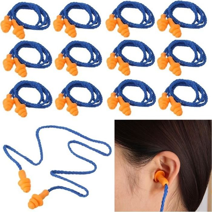 Neufu x Bouchons D Oreille Anti Bruits Reutilisable Doux Filaire Silicone Oreilles Protection Cdiscount Sante Mieux Vivre