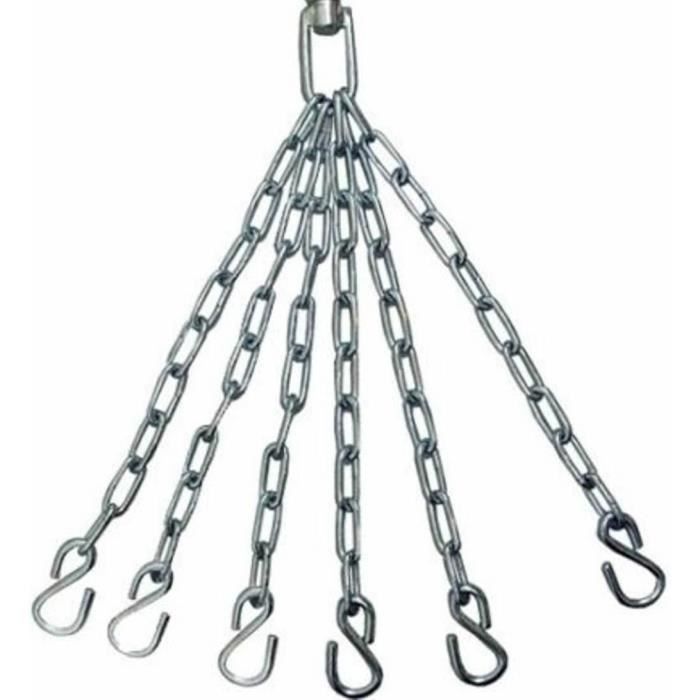 RDX MMA 6 Crochets Acier Chaîne pour Sac de Frappe Suspension Plafond Fixation Thai Boxe