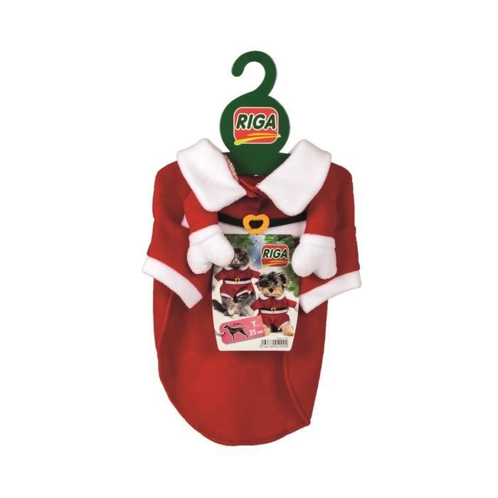 Deguisement Pour Chien Noel Riga Deguisement Noel 35 Cm Pour Chien Ou Chat Cdiscount Animalerie
