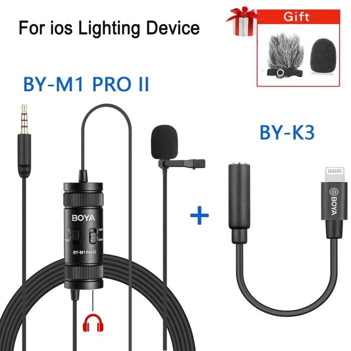 Microphone USB C Omnidirectionnel Pour Smartphone - Podcast, Streaming, Interviews - Avec Bonnette Anti-vent