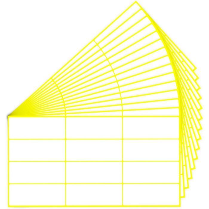 Lot De 180 Étiquettes Autocollantes Flèches Jaunes - Dimensions 1,2x0,5 Cm - Marque Uxcell