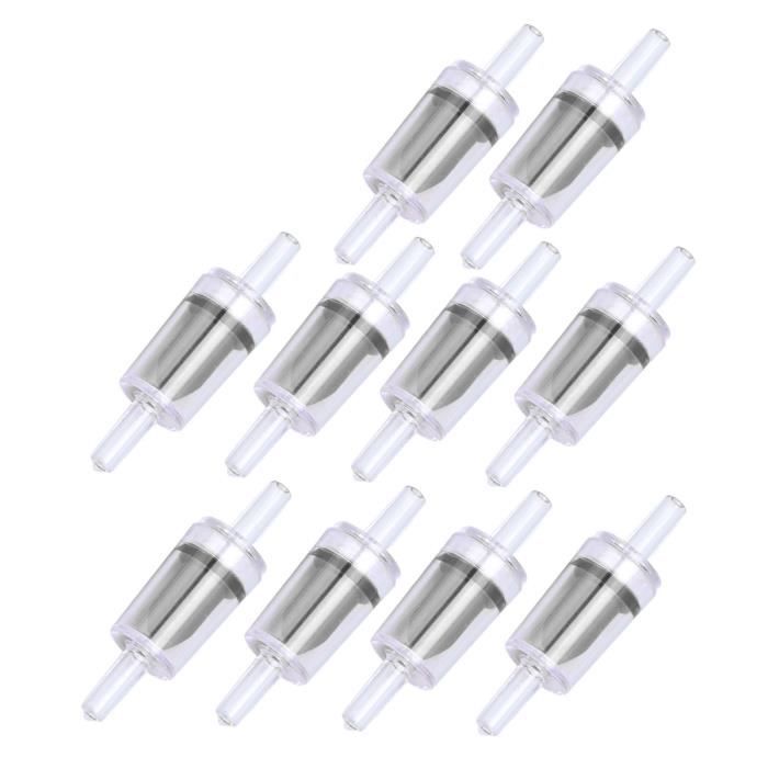 Lot De 10 Valves Anti-Retour Unidirectionnelles En Plastique PP 8mm - Pour Aquarium Et Industrie Chimique