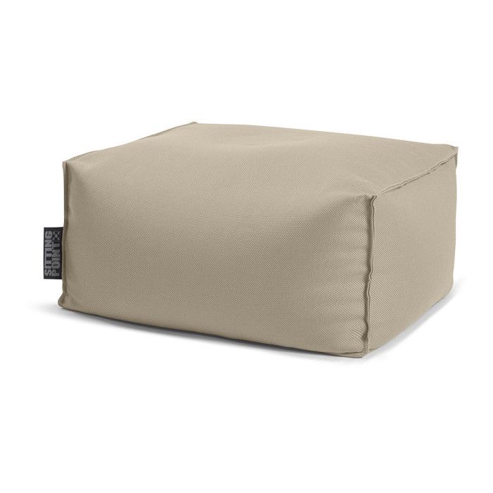 Pouf SITTING POINT Roll Korfu Taupe Tissu 1 personne 60 cm x