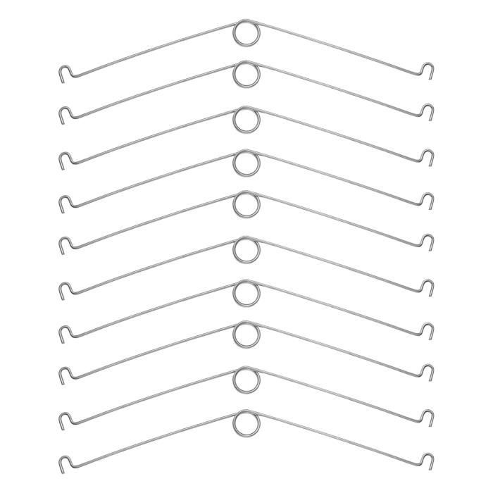 10 Clips à Ressort Pour Abat-jour - Fer Galvanisé, Fixation Rapide, Support Lampe, DIY Luminaire
