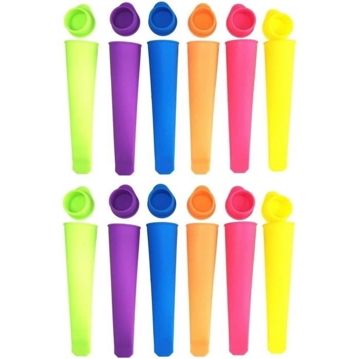 Lot De 18 Moules à Glace En Silicone Avec 120 Bâtonnets - Formes Animaux Et Fruits - Réutilisables, Démoulage Facile
