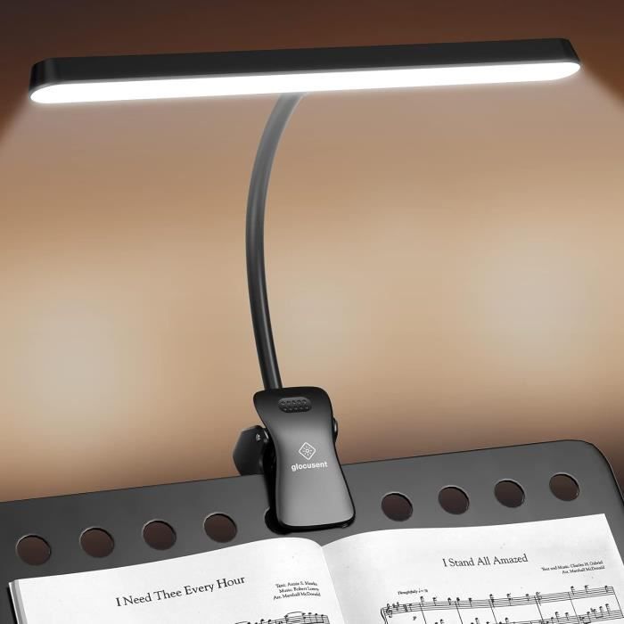 Glocusent Muzieklamp, professionele 57 LED pianolamp/klemlamp - zeer