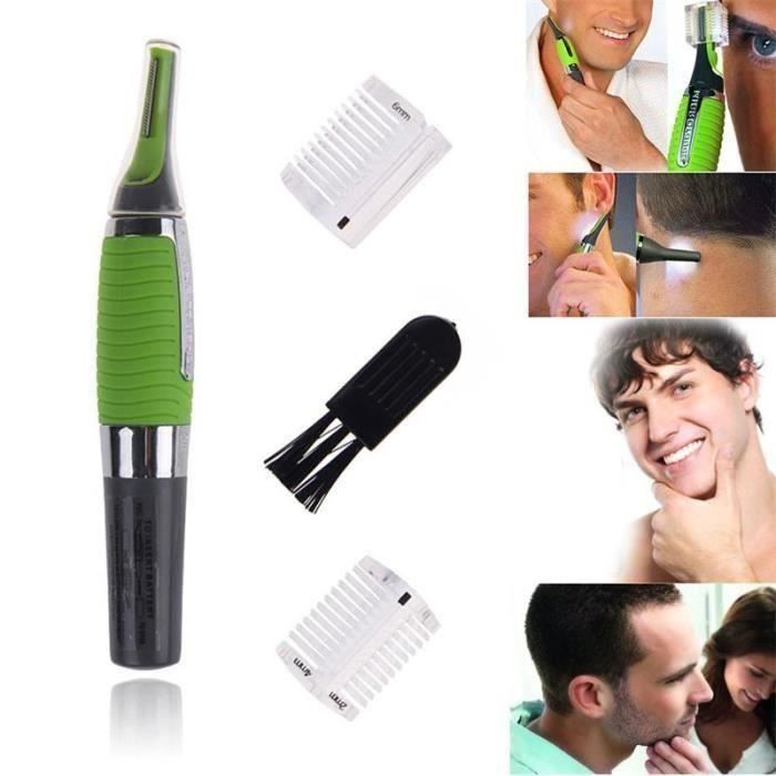 Rasoir Electrique Homme Mixte Rasoir nez et oreille Tondeuse Micro Touch W/ LED