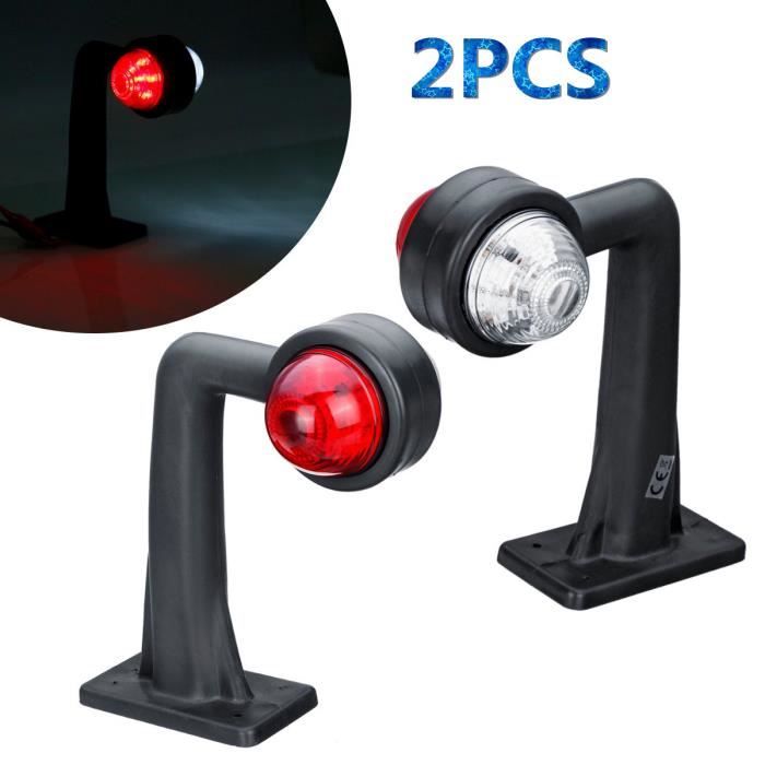 Feux De Gabarit LED 12/24V - Lot De 10, étanches IP65, Pour Camion, Remorque, Caravane - Jaune