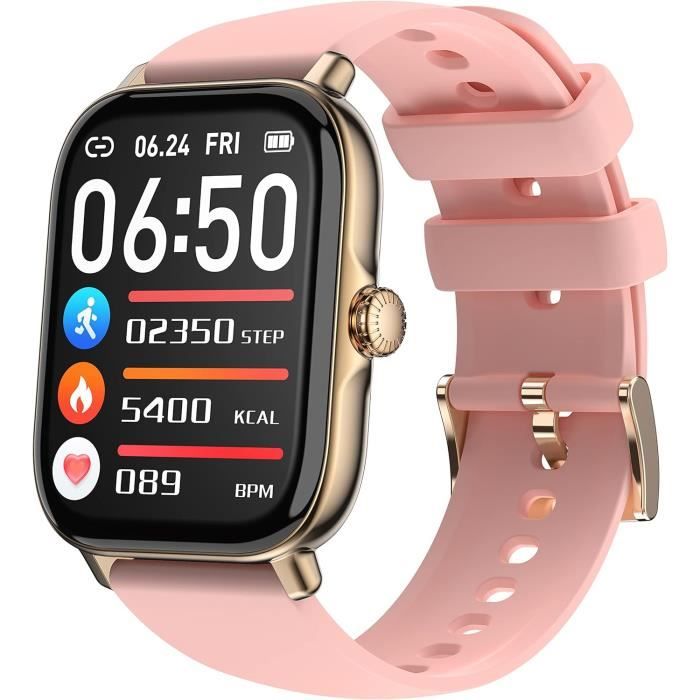 Montre Connectée pour Femme Smartwatch Bluetooth Sport Podometre  Cardiofrequencemetre Oxymetre Montre Intelligente pour Android iOS -  Cdiscount Téléphonie