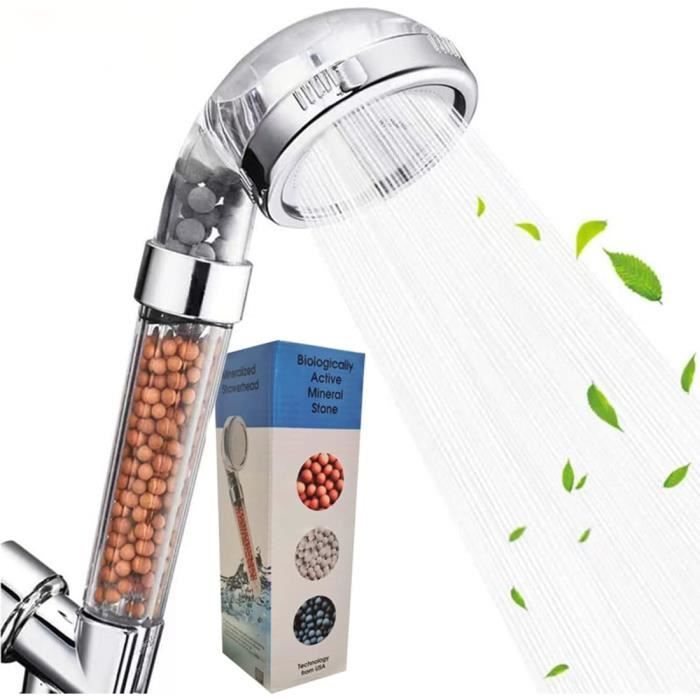Pommeau Douche Haute Pression Pomme de Douche Anti Calcaire Filtrant,Douchette Économie d'Eau Universelle de Massage 3 Modes De Douche Convient à Salle De Bain Google