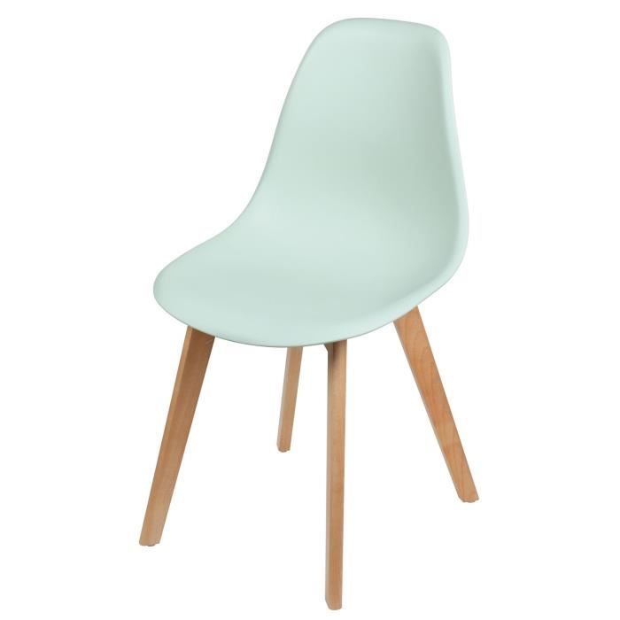 Chaise Scandinave Ivy Vert D Eau Cdiscount Maison