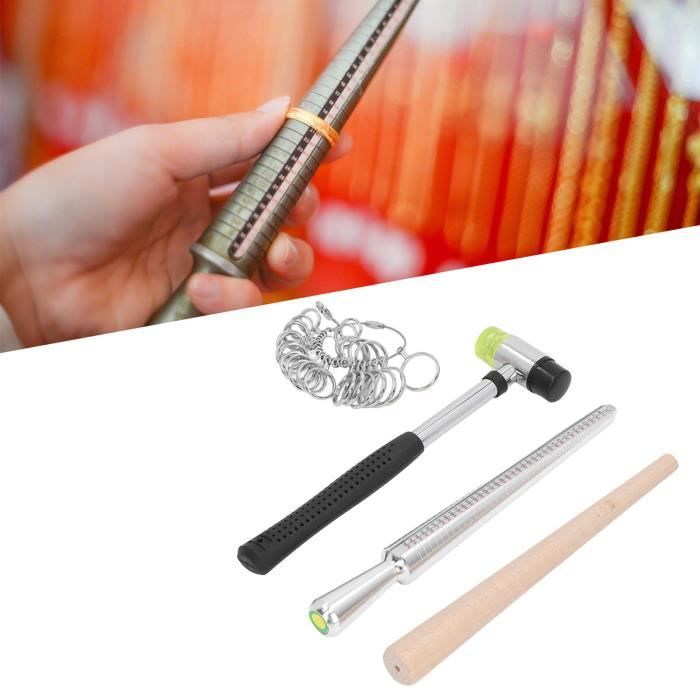 Baguier De Mesure Pour Tailles De Doigts - 2 Pièces En Métal - Pour Bijoutiers Et Particuliers