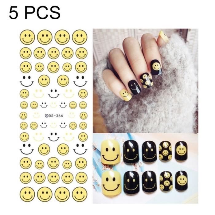 Autocollant Nail Art DS358-366 5 PCS 9 modèles de bricolage Conception  beauté transfert l'eau Harajuku Nails Sticker Accessoires - Achat / Vente  faux ongles Autocollant Nail Art DS358-366 - Cdiscount