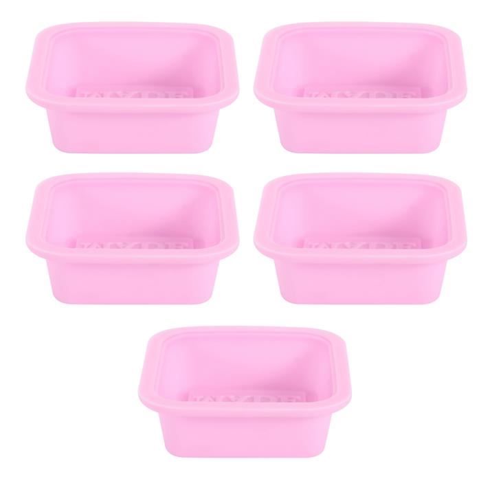 Lot De 25 Moules En Silicone Pour Savon Maison, Multifonction Pour Pâtisserie Et Loisirs Créatifs - Rose - 9