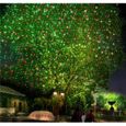 Lumière laser solaire à gazon rouge et vert 4 modes LED de Noël jardin paysage lampe du projecteur étanche Stage lumière-1