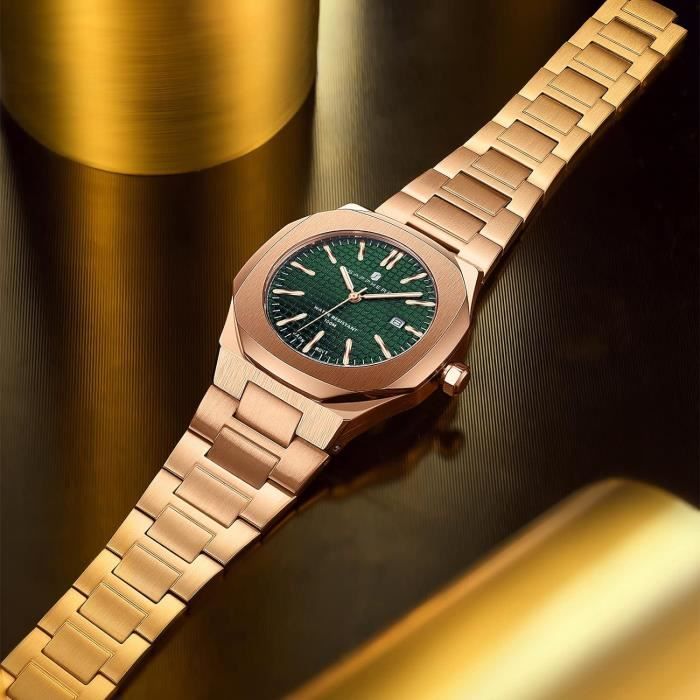 Montre octogonale homme outlet