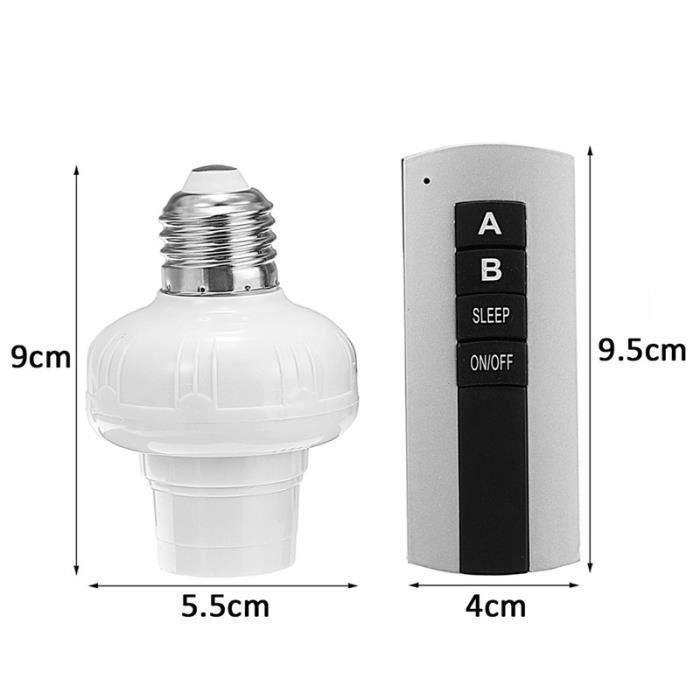 SURAIELEC Douille de lumière avec télécommande, base d