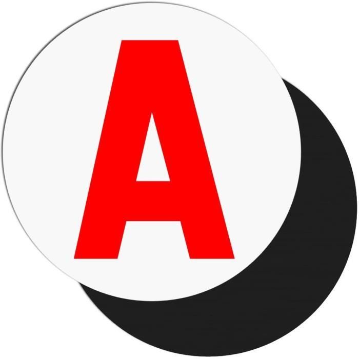 2 Disques Magnétiques Conduite Accompagnée TSLRSA - Autocollant Jeune Conducteur 15cm | Aimanté