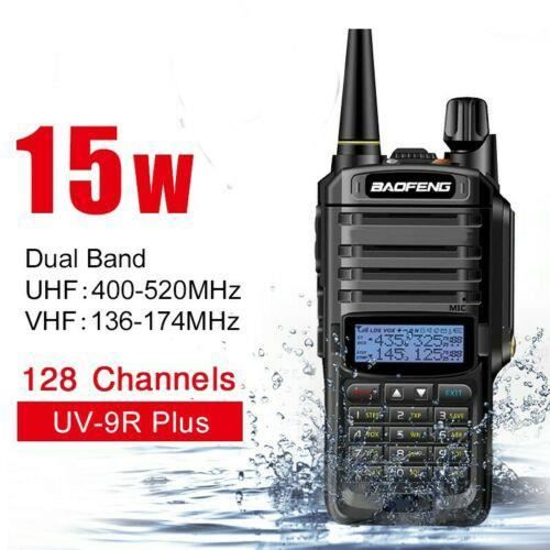 Talkie-Walkie UV-9R Plus Double Bande 8W IP67 Étanche - 2500mAh VHF UHF Puissant Et Robuste