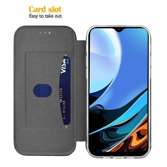 EASSGU Custodia per vivo Y52 5G / vivo Y72 5G (6.58 Inches) Flip Folio Cover Magnetica per Telefono in Pelle con 3 Slot per Schede 1 Portafoglio, Case - Blu
