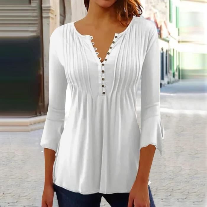 Chemisier Blanc Model De Chemisier Pour Femme Chemise Ample