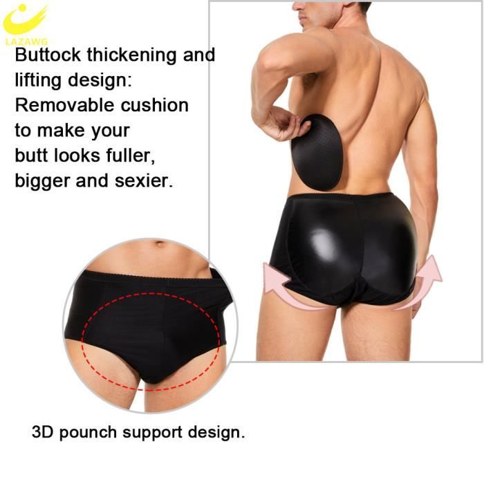 Culotte rembourree rehausseur de fesses pour hommes sous vetements Push Up rehausseur de hanches slip taill Polychrome Cdiscount Pret a Porter