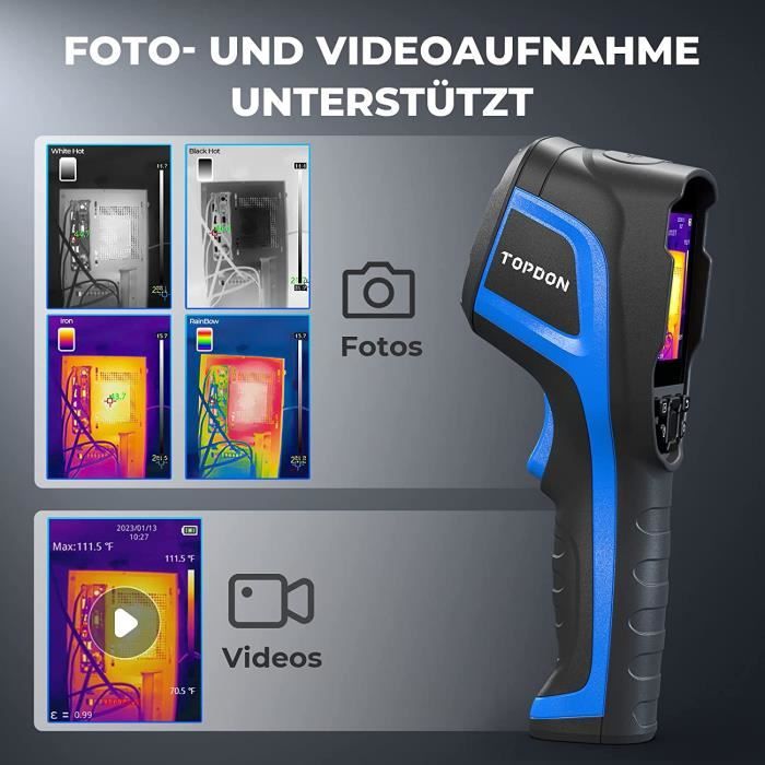 MUSTOOL Wärmebildkamera 256x192 Sichtbares Licht Hohe Auflösung MUSTOOL Wärmebildkamera 256x192 Sichtbares Licht Hohe Auflösung