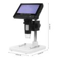 Alomejor Microscope numérique sans fil USB Caméra de microscope numérique électronique sans fil USB 600X portable avec écran-2