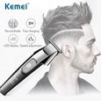 avec prise Box-UK Kemei – tondeuse à cheveux électrique professionnelle pour hommes, rasoir 40D à affichage L-2